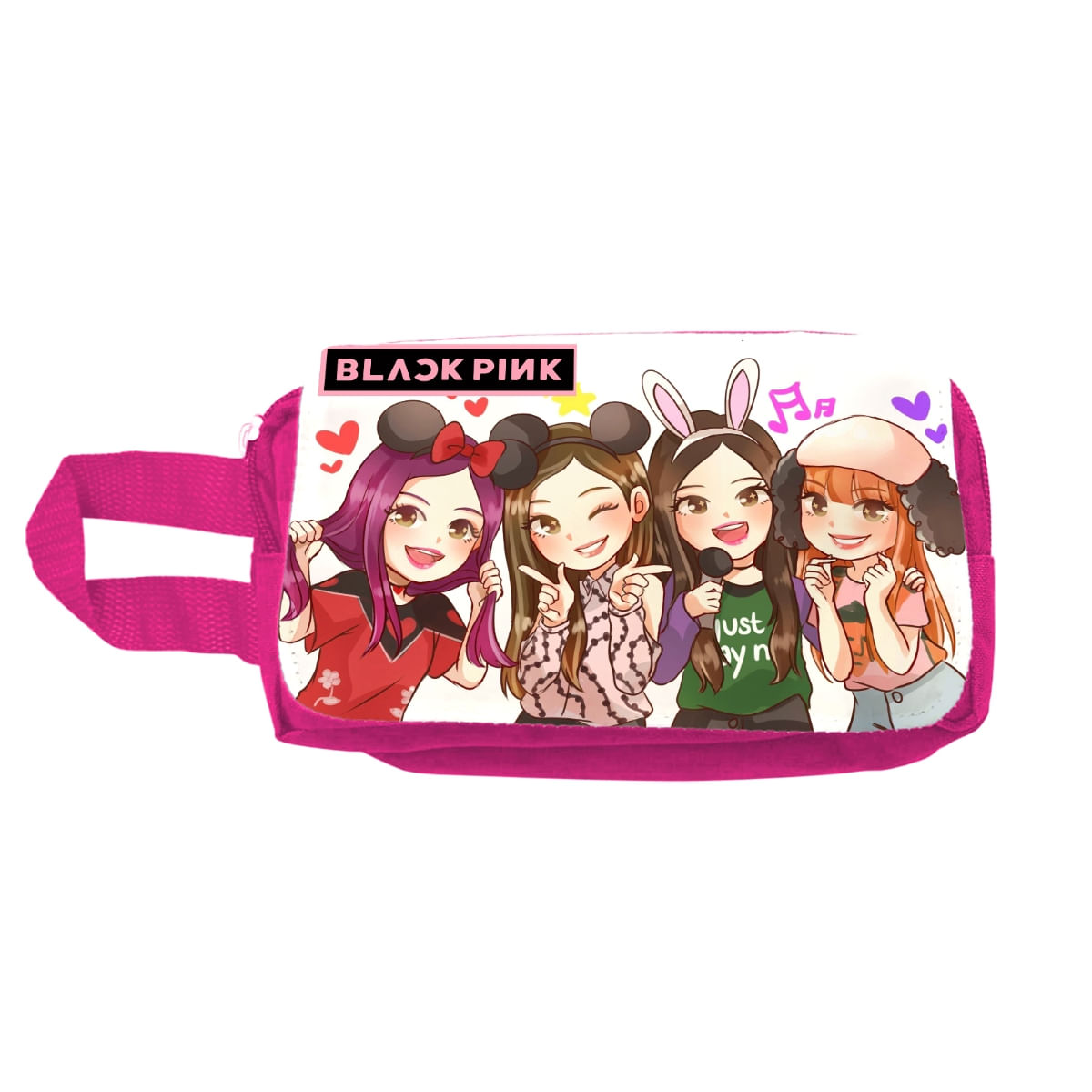 Cartuchera Neceser Black Pink 08