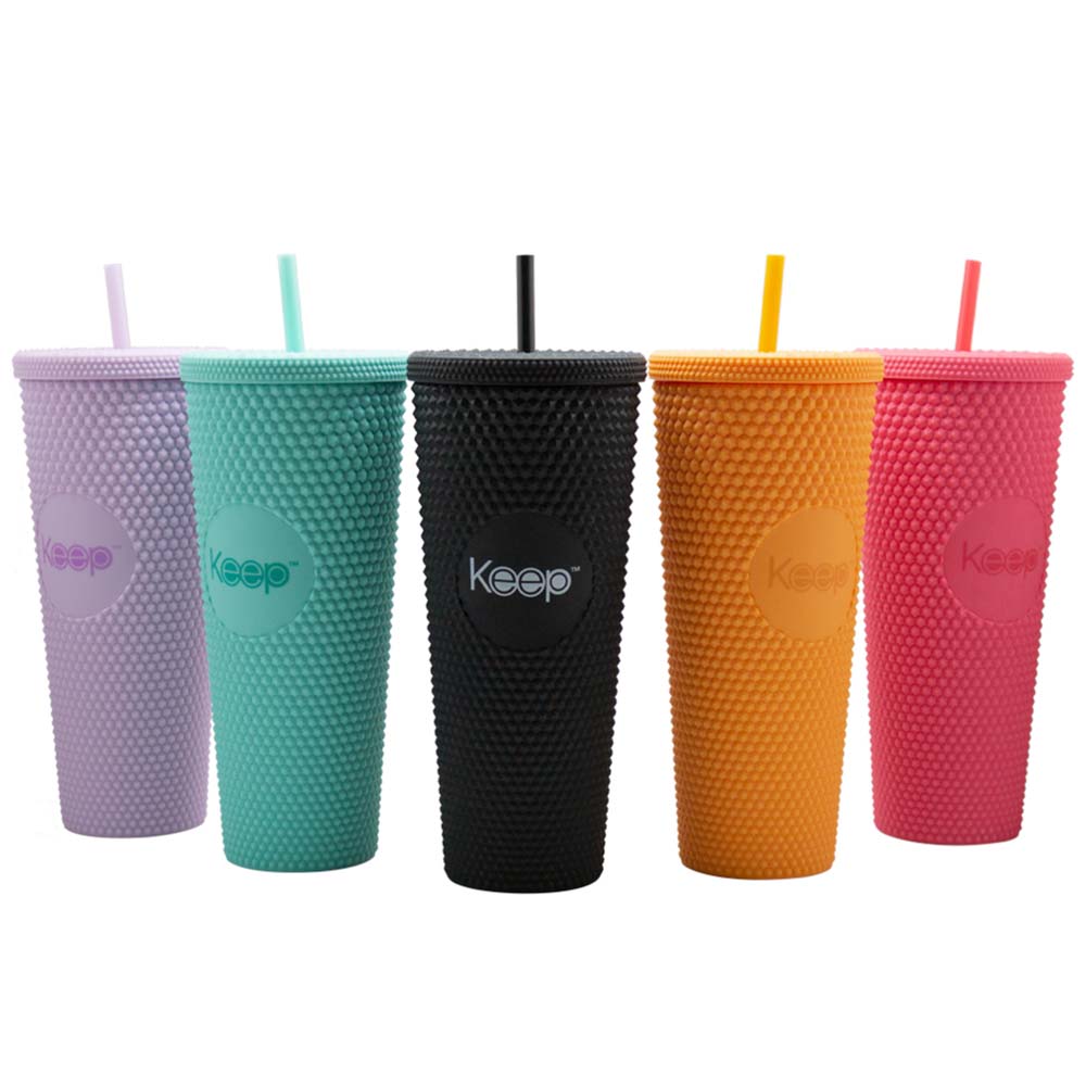 Vaso Tumbler KEEP Venti Bombilla 700ml (Modelos Aleatorios)