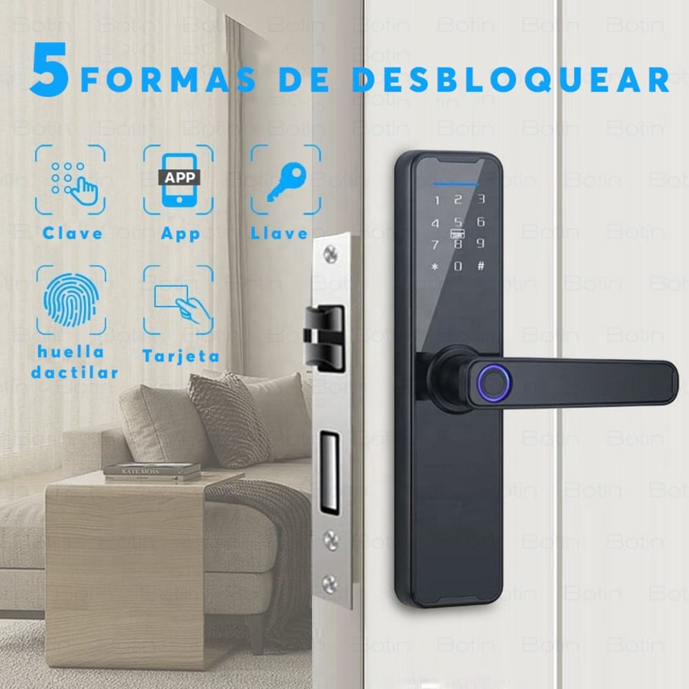Cerradura Digital para Cajón y Mueble con Huella Dactilar - Promart