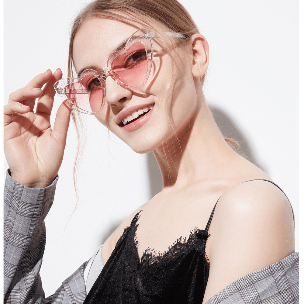 Lentes de Sol Infantil Moda Corazon 40546 Rojo