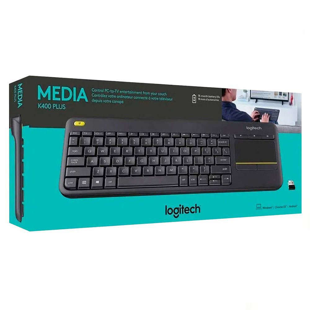Teclado Logitech K400 Touchpad Incluido Negro Oechsle.pe Oechsle