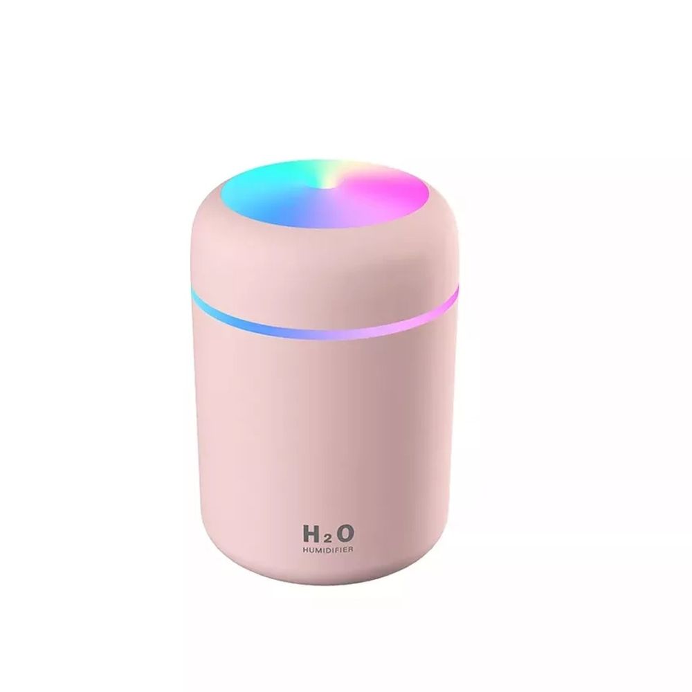 Mini Humidificador Portátil H2O Silencioso Recargable Rosado