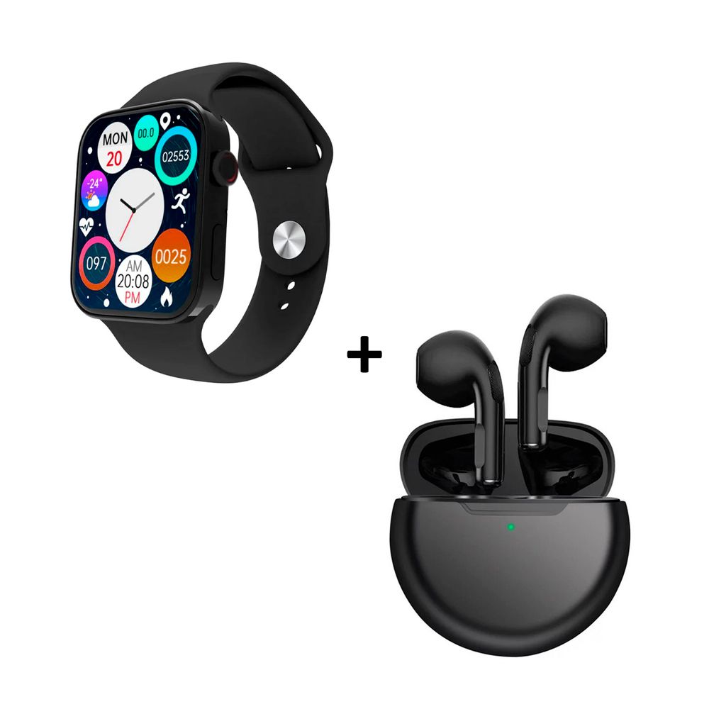 Smartwatch i9 Pro Max S Negro + Audífonos Pro 6