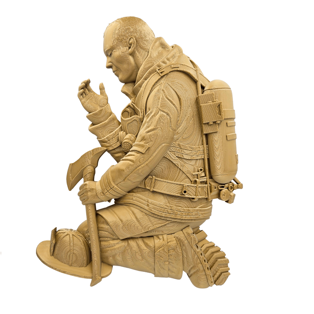 Adorno Para Pared Bombero en alto relieve