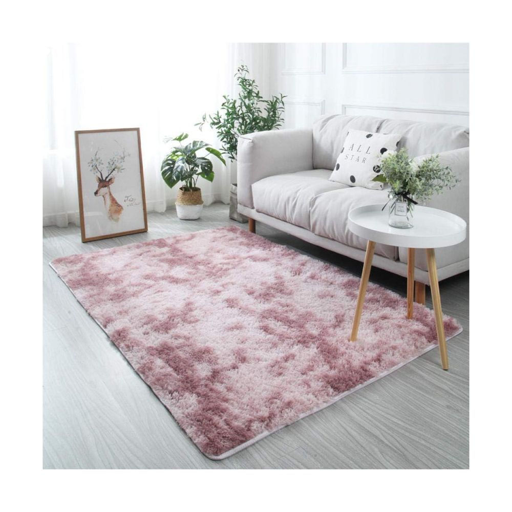 Alfombra De Felpa Piso Decorativo 150cm x 50cm Lila