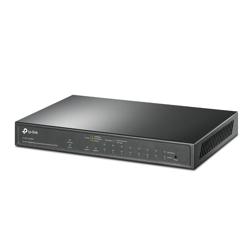 Switch TP-Link TL-SG1210MPE de 10 Puertos Gigabit 8 Puertos PoE+