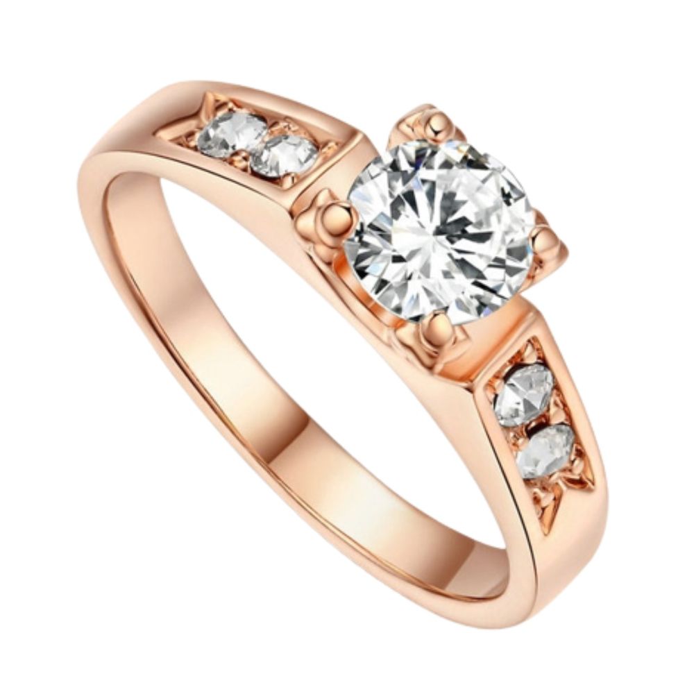 Anillo de Matrimonio Alianzas Mujer Bañado Oro 18K Aro Genieka All Luxury  Talla 5 I Oechsle - Oechsle