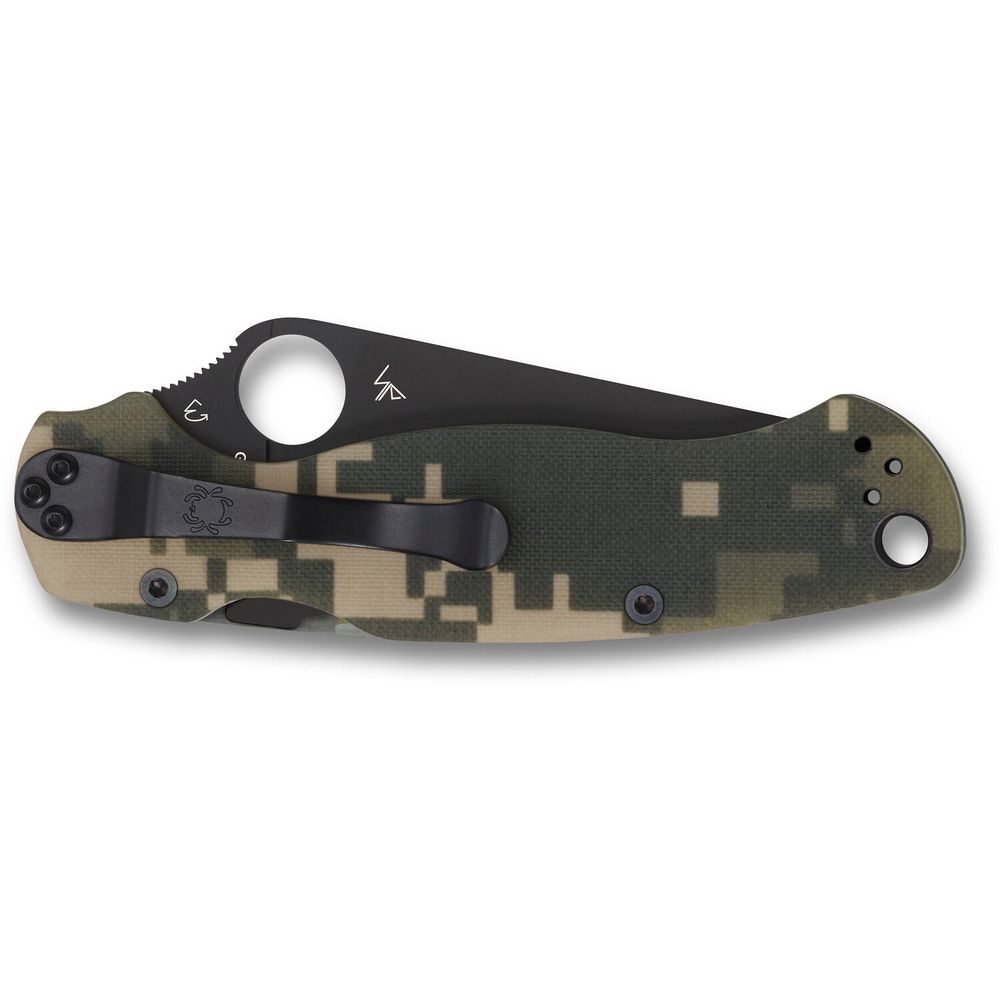Navaja Plegable Spyderco para Military 2 Hoja Negra Mango de Camuflaje  Digital I Oechsle - Oechsle