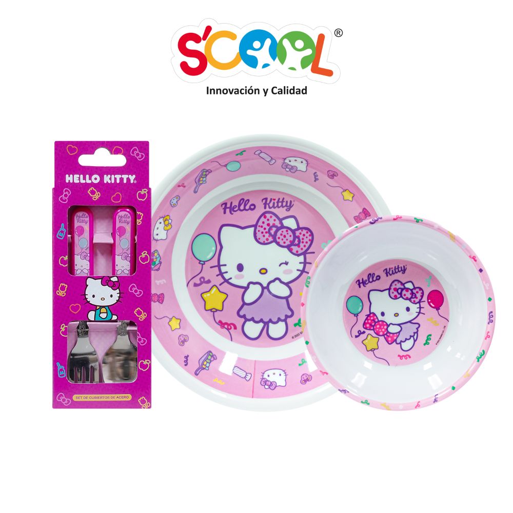 Juego Cubiertos Hello Kitty