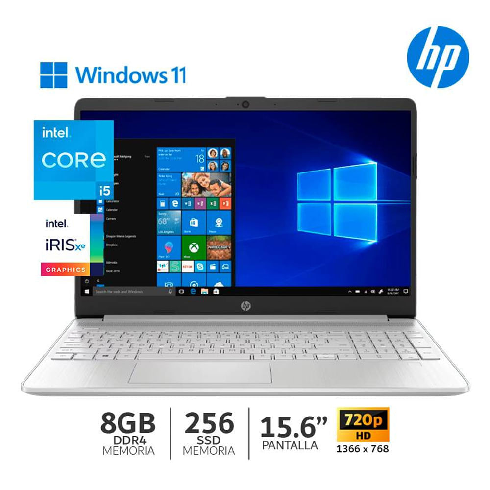 Laptop Hp 15-DY2052LA6 15.6" Intel Core I5-1135G7 8GB RAM 256GB SSD