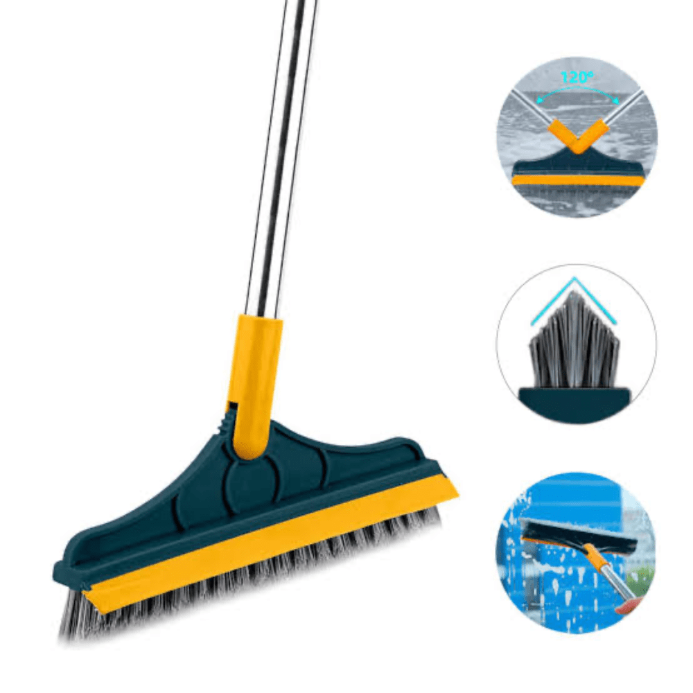 Escoba Mágica 2 en 1 Limpiador de Esquinas Verde