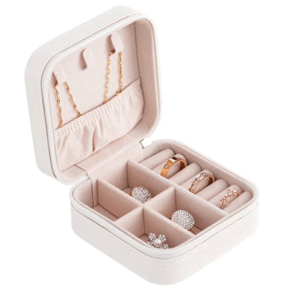 Mini joyero Cofre Organizador Blanco