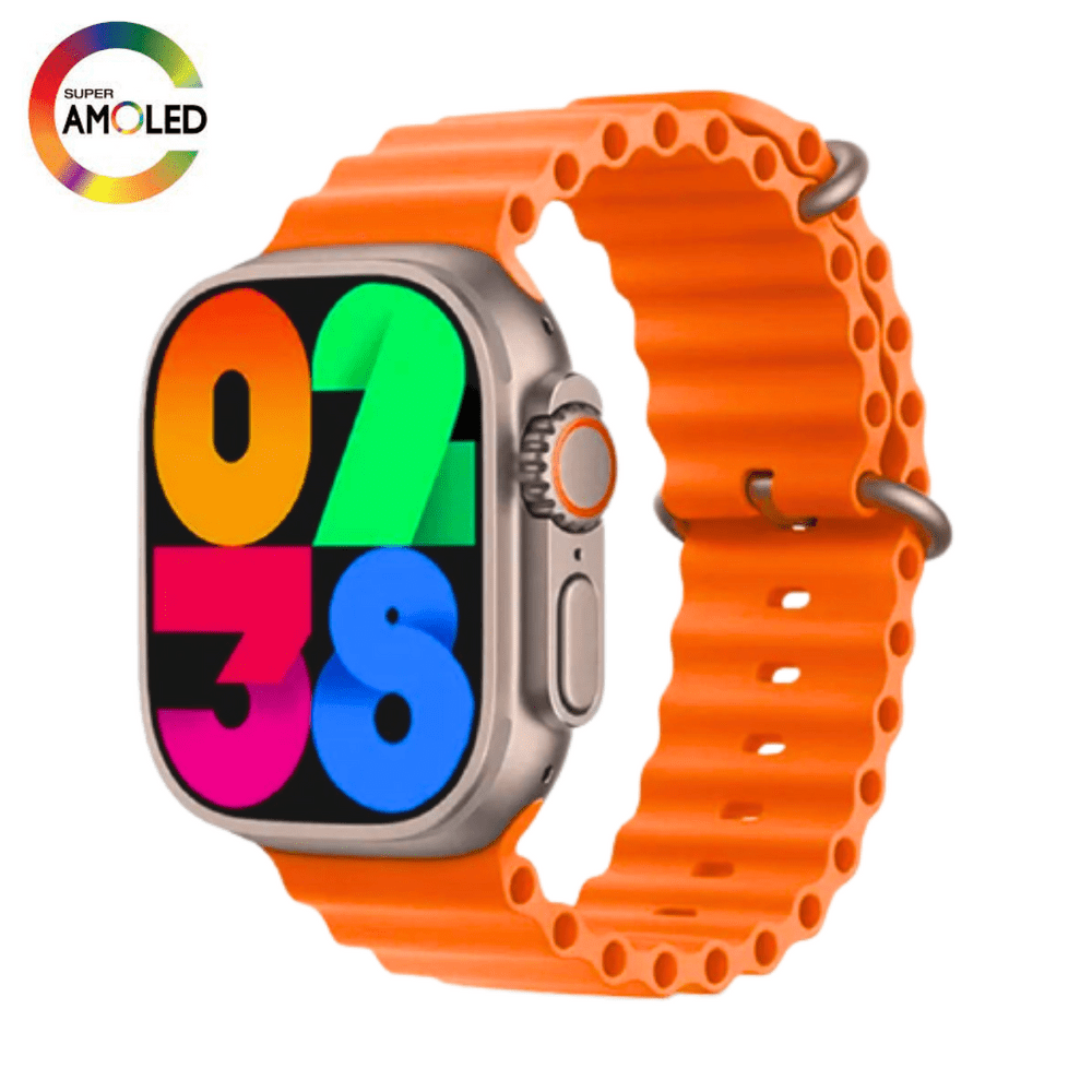 Smartwatch Hk8 Pro Max Naranja Amoled 470mA
