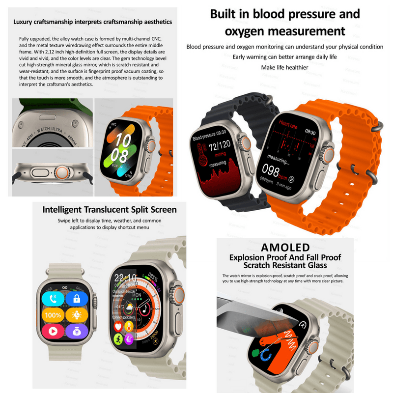 Pack Smartwatch Hello Watch 3 Negro 4GB Amoled Acuatico y Audífonos Air 39  Negro I Oechsle - Oechsle