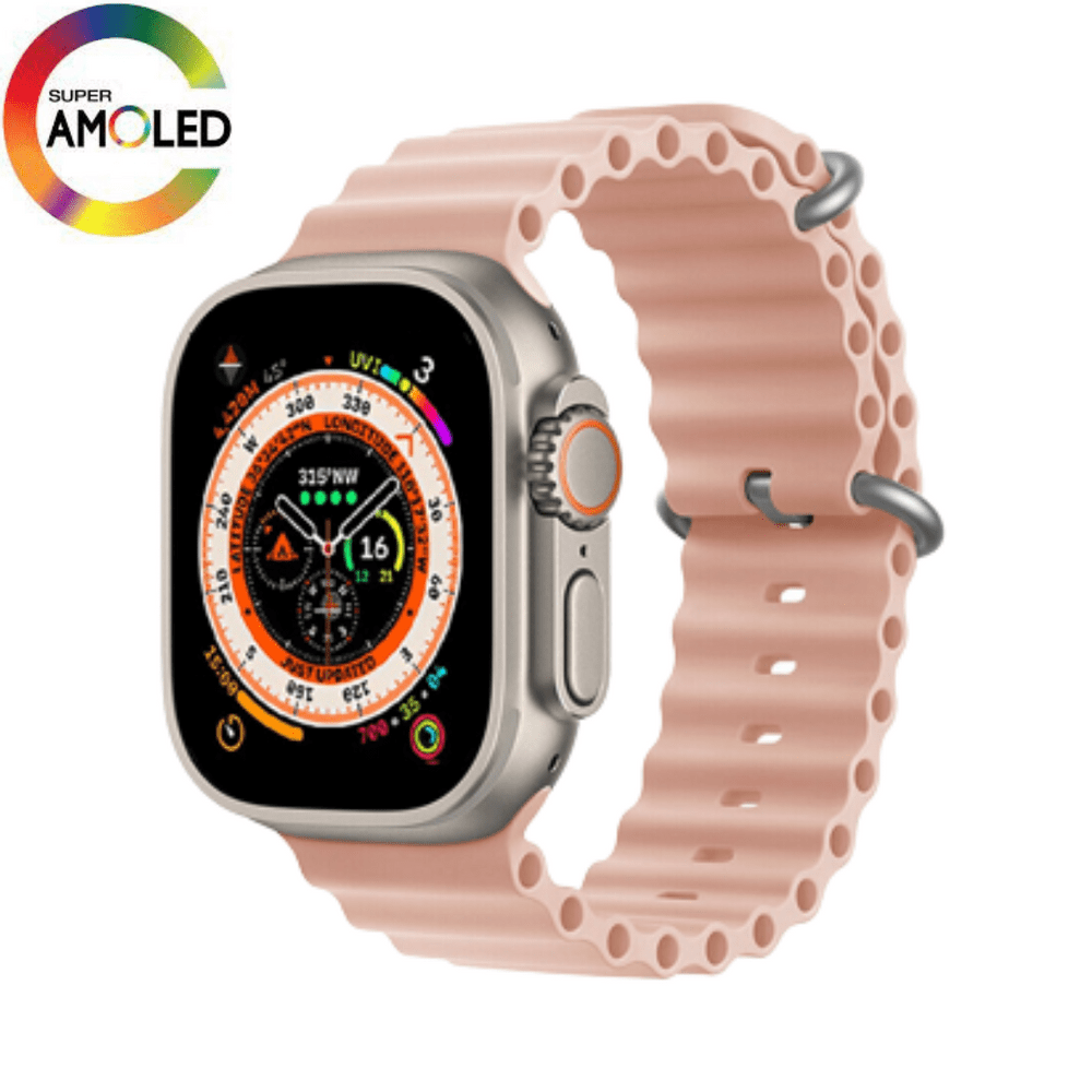 Smartwatch Hk8 Pro Max Rosado Amoled 470mAh