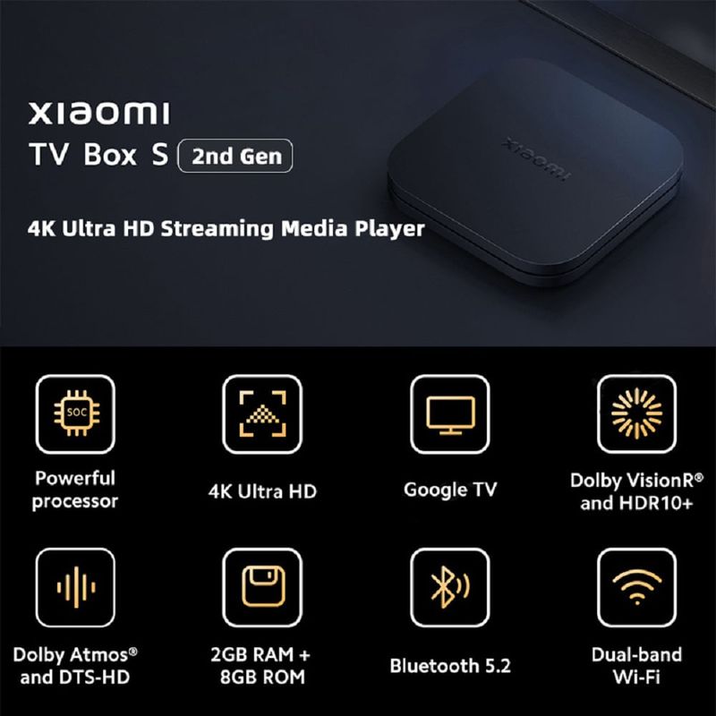 Xiaomi Mi Box S 2da Generación con Google TV 4K UHD I Oechsle - Oechsle