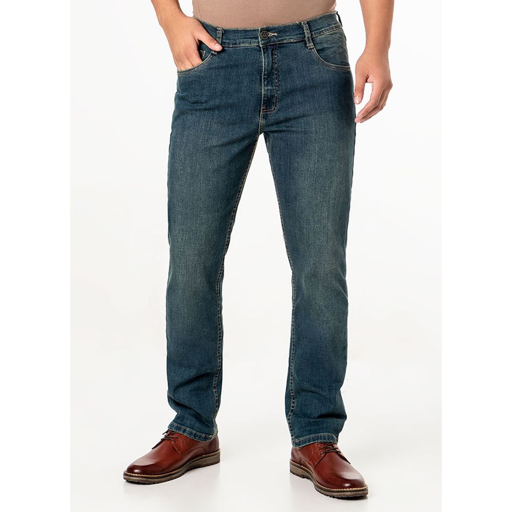 Pantalon Clasico Denim Stretch Hombre Benrru Grafito Blue Stratch 42 I  Oechsle