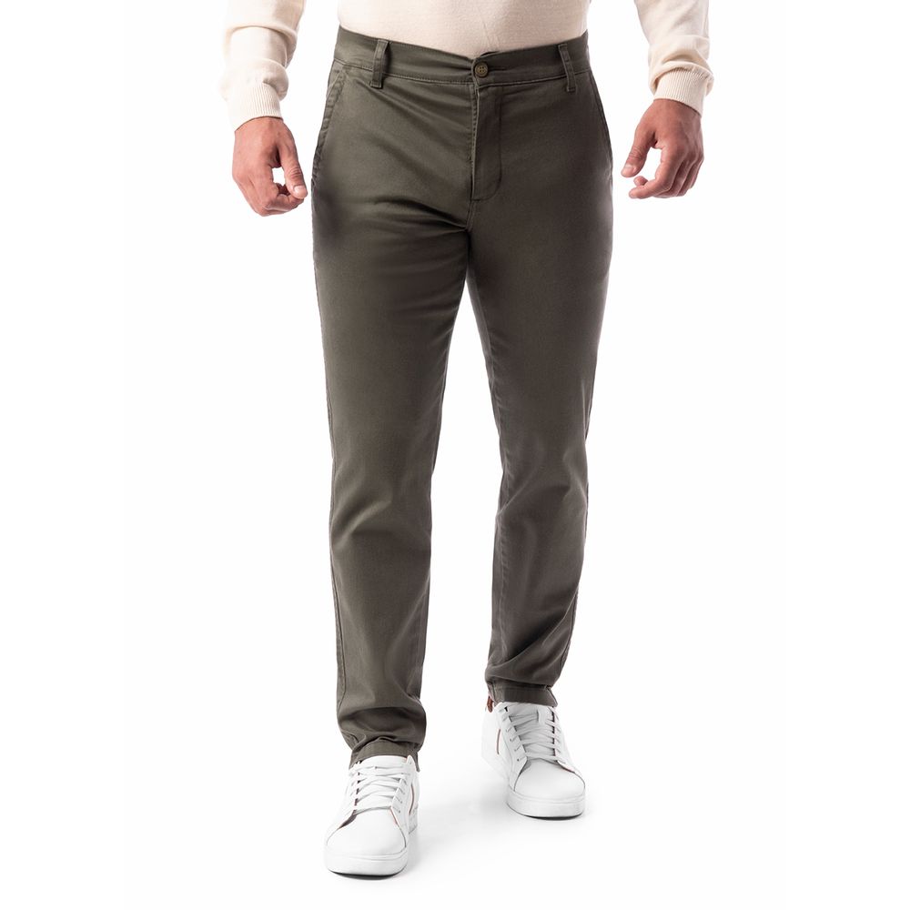 Pantalon Clasico Drill Stretch Hombre Paul Charcoal 40 I Oechsle