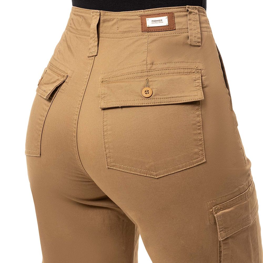 Pantalon Cargo Denim Stretch Mujer Fadry Total Super Black St. 32 I Oechsle  - Oechsle
