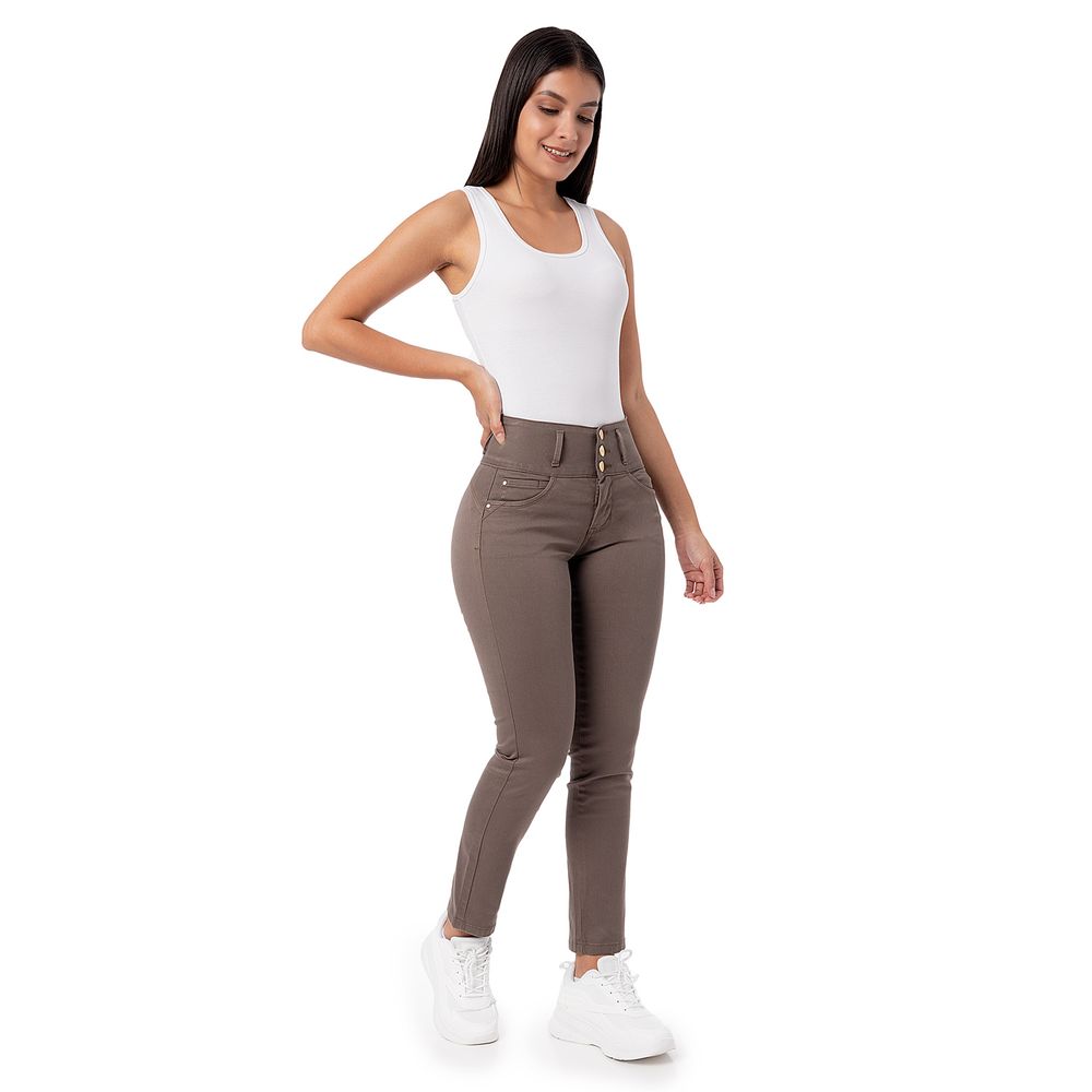 Pantalon Cargo Drill Stretch Mujer Gabih Camell 34 I Oechsle - Oechsle