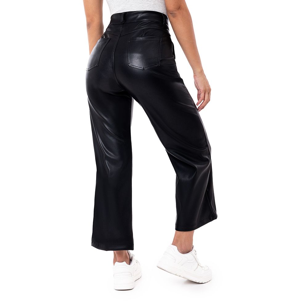 Pantalon Moda Cuerina Mujer Idira Negro 32 I Oechsle - Oechsle