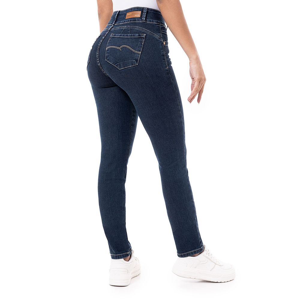 Pantalon Clasico Denim Stretch Mujer Larissa Total Cristal 34 I