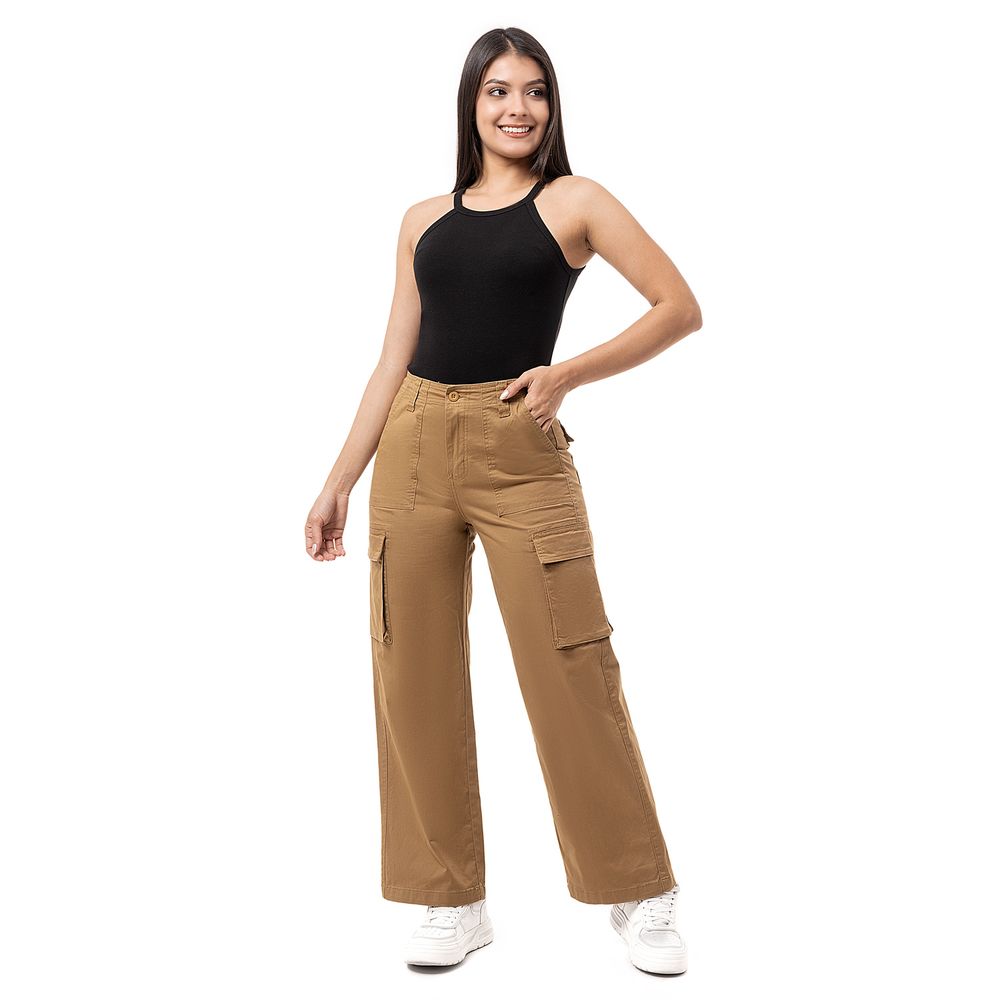 Cargo Beige Pantalones Cargo Mujer Moda Zara Beige Pantalones Zara
