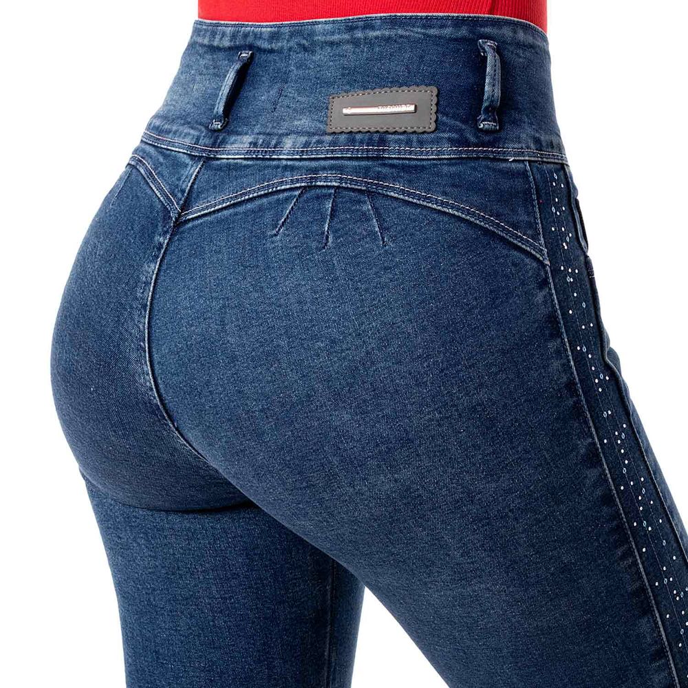 Pantalon Moda Denim Stretch Mujer Geli Total Super Stone Hb 36 I Oechsle -  Oechsle