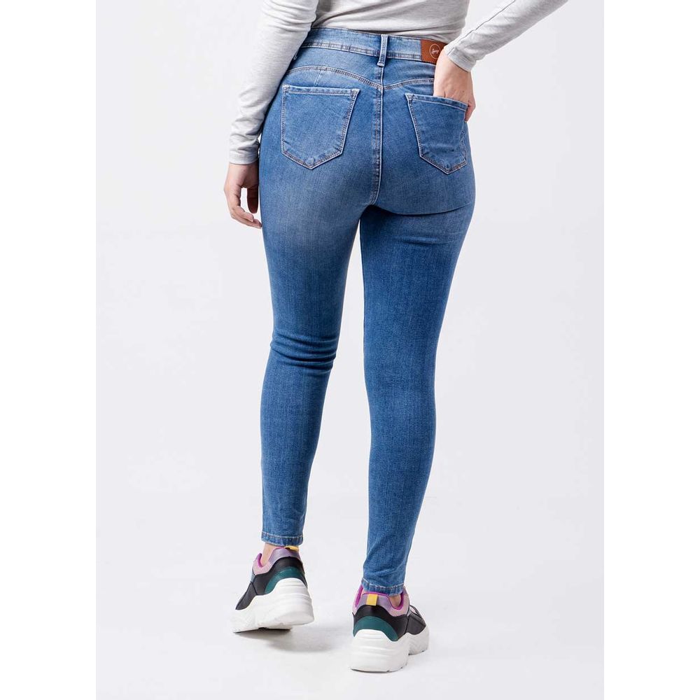 Pantalon Moda Denim Stretch Mujer Geli Total Super Stone Hb 36 I Oechsle -  Oechsle