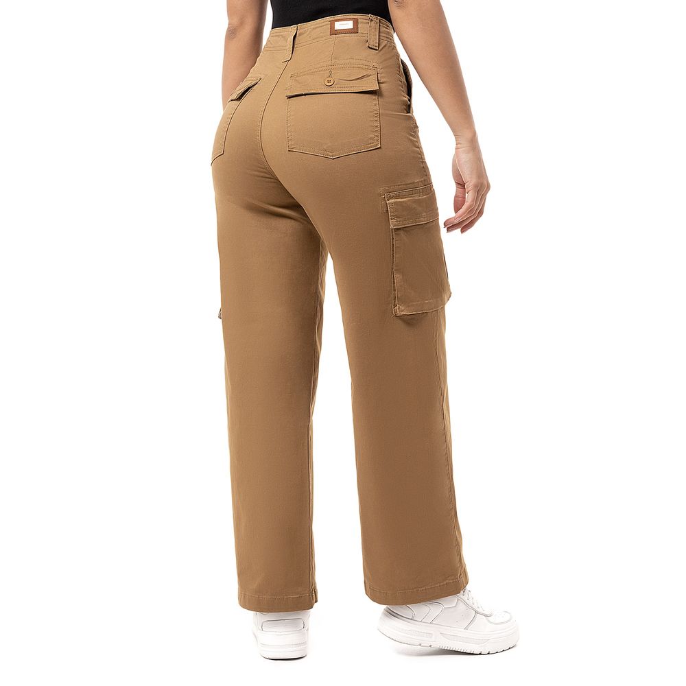 Pantalon Cargo Drill Stretch Mujer Gabih Camell 40 I Oechsle - Oechsle