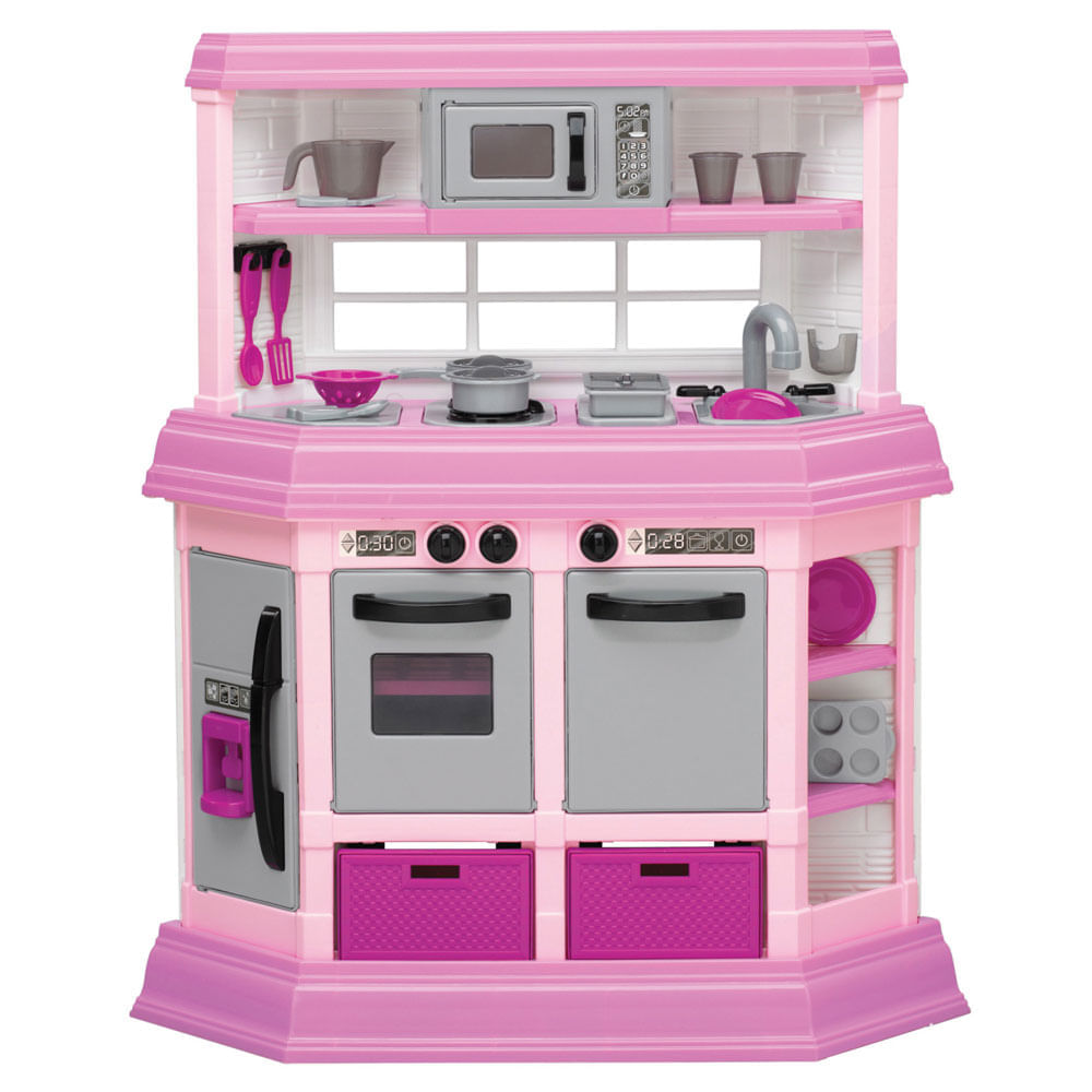 American Plastic Toy Cocinita Con Sonido Rosado Oechsle Oechsle   933907 