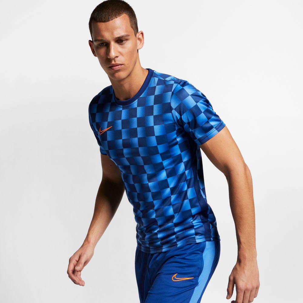 Camiseta Deportiva Nike Hombre Aq0315-492 Dry Acdmy Azul