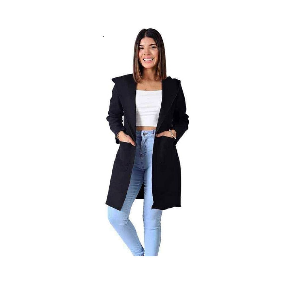 Saco Negro Outfit Saco Largo Gris Mujer Cardigan Saco Negro Largo