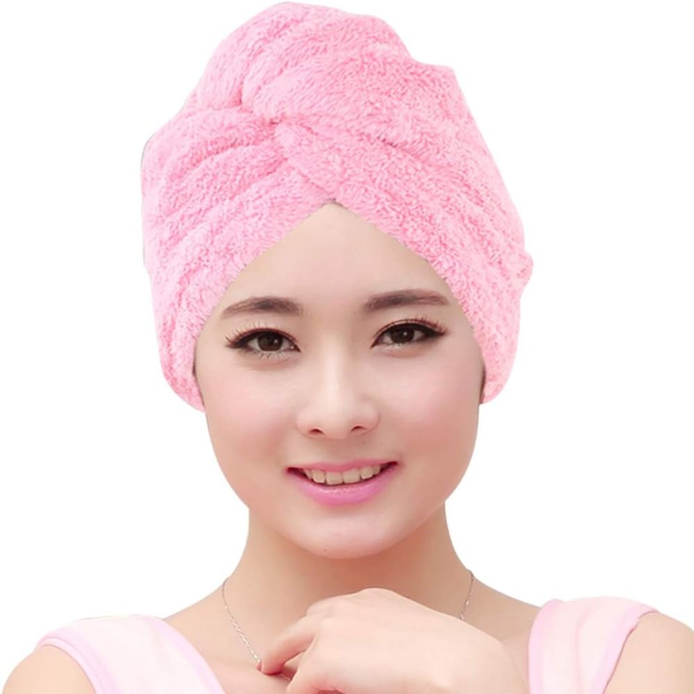Turbante Multitoallas para el Cabello Rosado bb de 380 GR