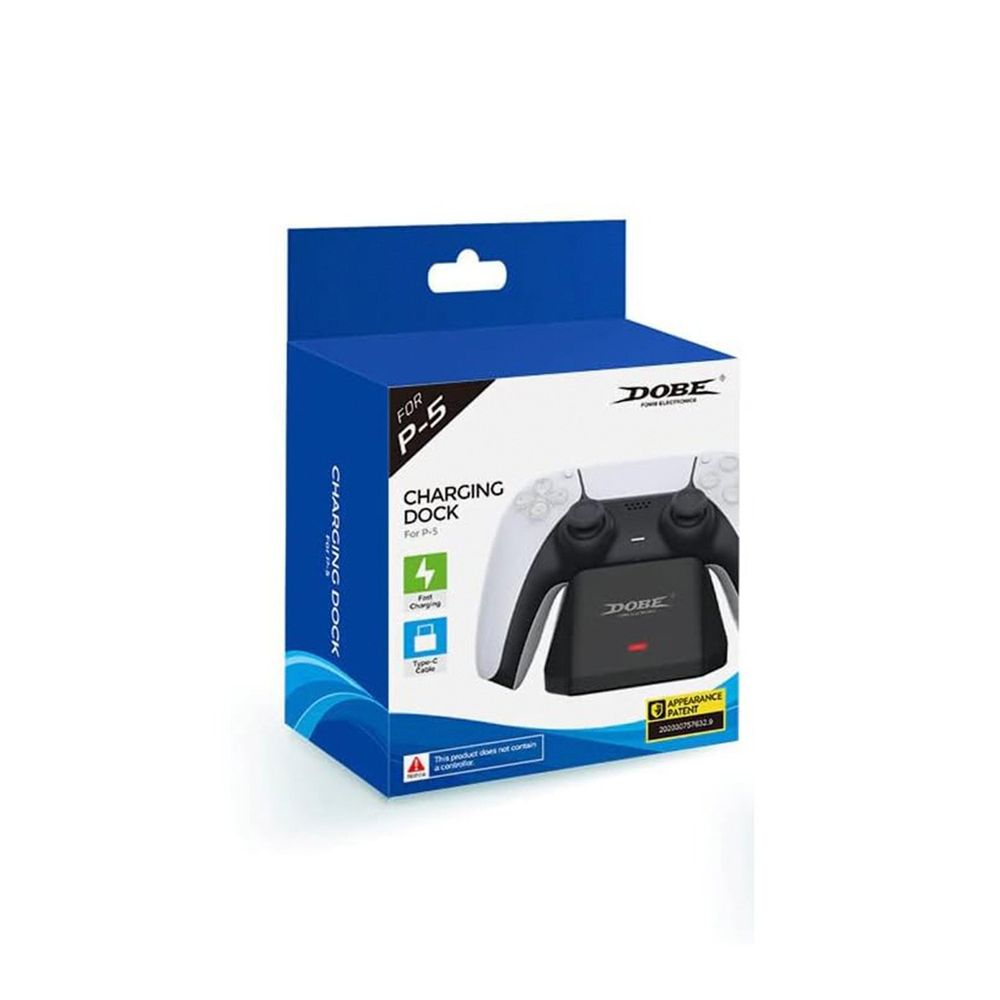 Base Cargador Dobe Para Mando Dualsense PS5 Dock Type-C Negro