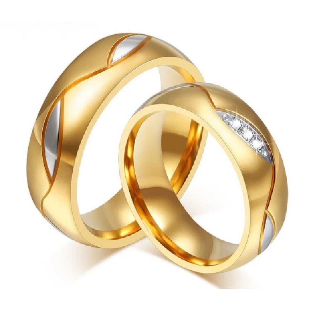 Anillo de Matrimonio Alianzas Mujer Bañado Oro 18K Aro Genieka Forever Talla 6