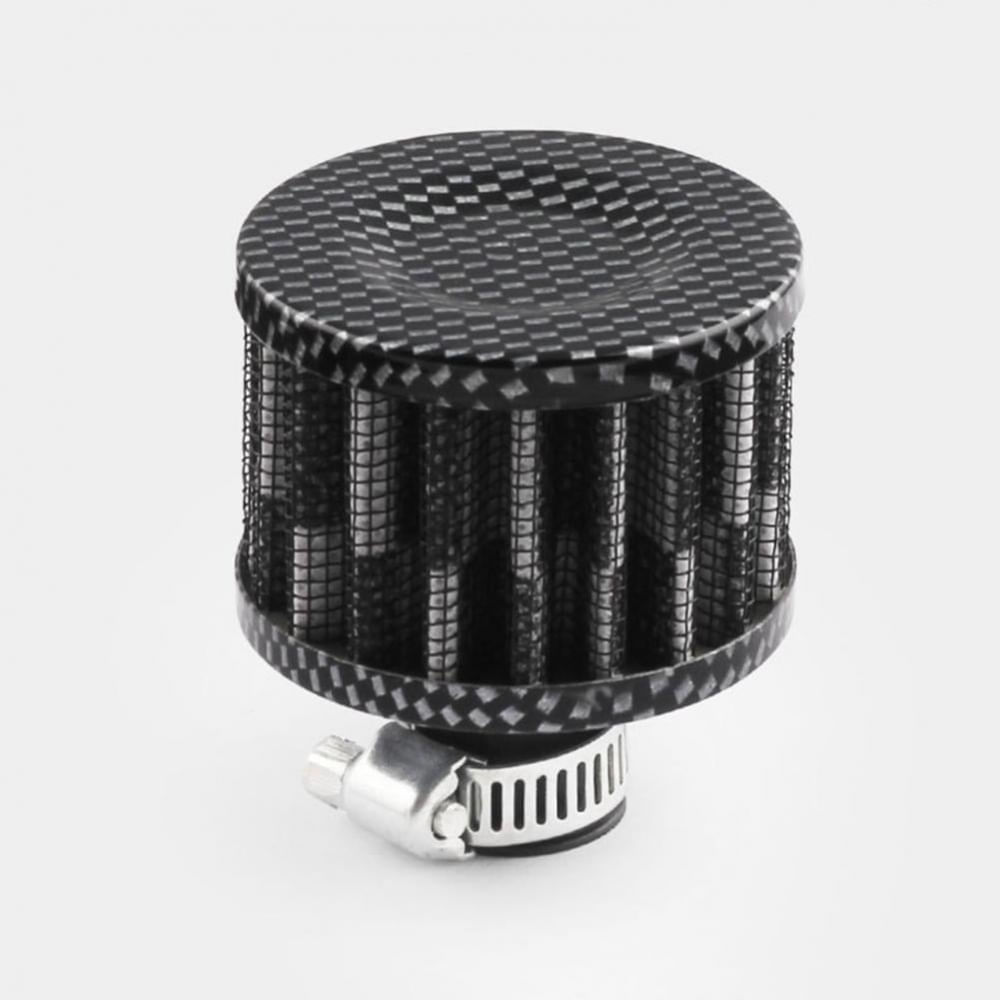 Mini Filtro De Aire Universal Fibra De Carbono 1.2cm
