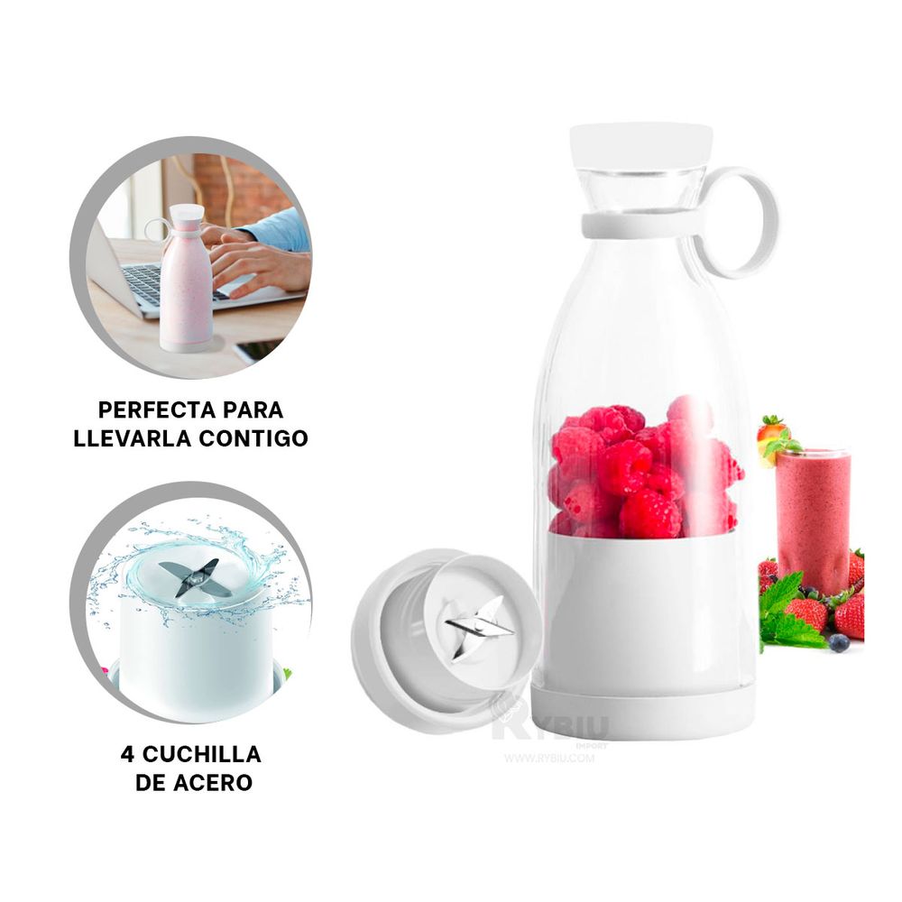 Mini batidora Portatil Blanco Ideal para Zumos de Frutas I Oechsle - Oechsle