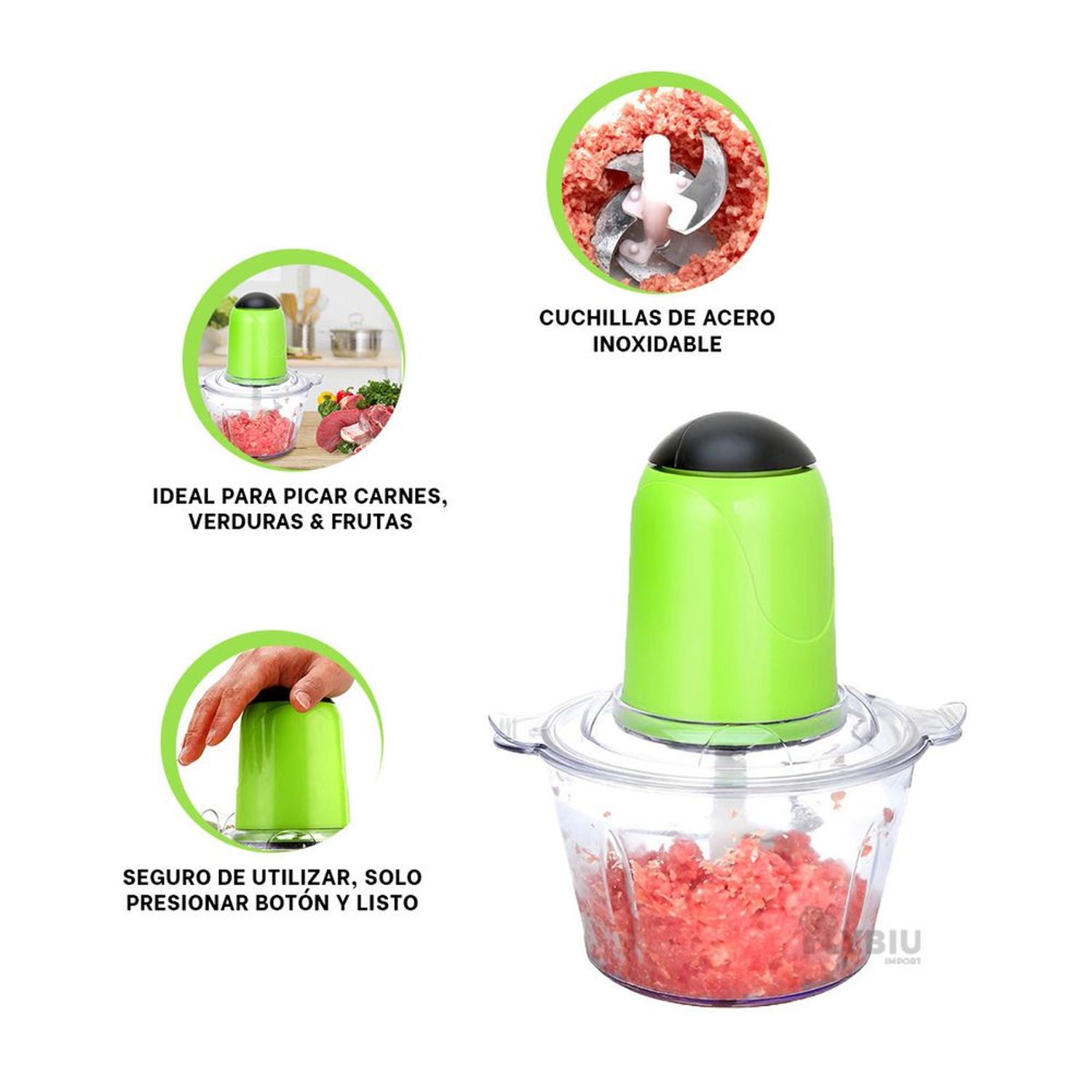 Picador Electrico Multiuso para Cocina Verde I Oechsle - Oechsle