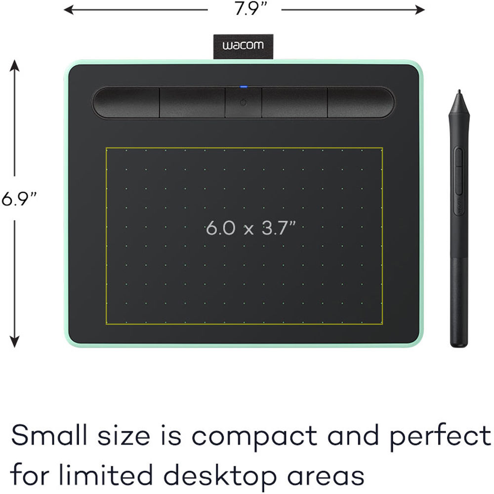 Tableta Grafica Wacom Intuos Medium Bluetooth Pistacho - Promart