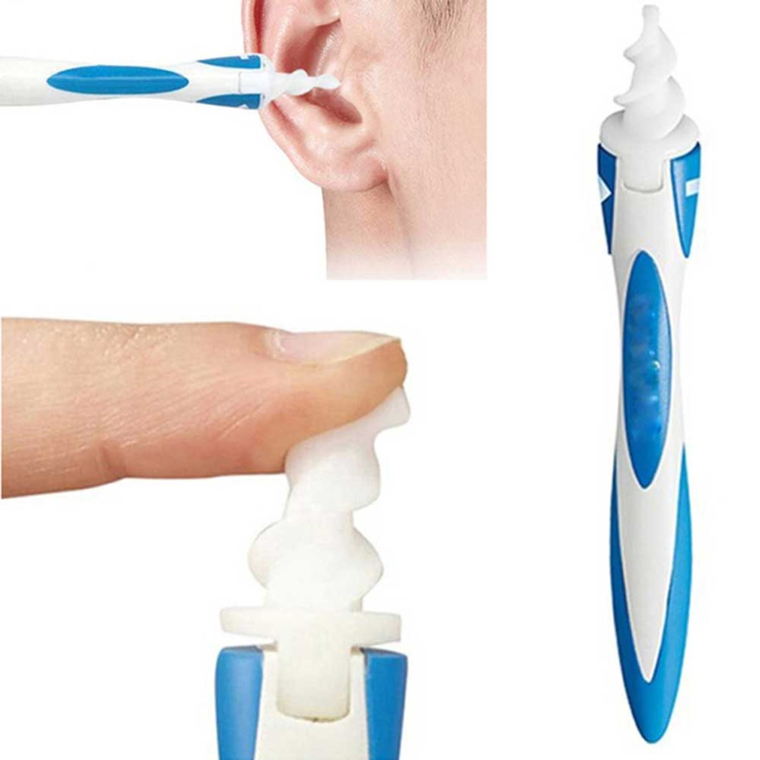 Pack X4 Limpiador de Cera para Oídos Hisopo de Silicona | Oechsle