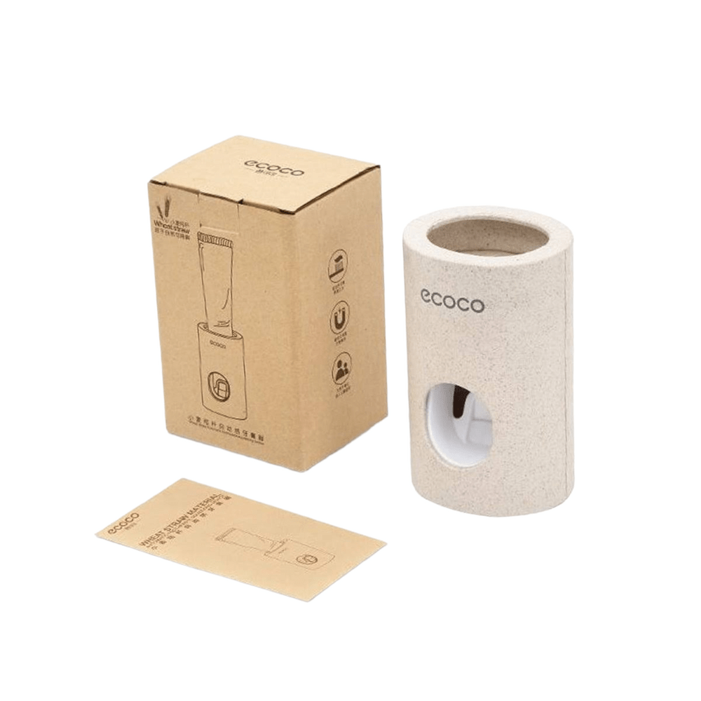 Dispensador de pasta de dientes Ecoco automático de fibra de trigo natural Good-Cc.com