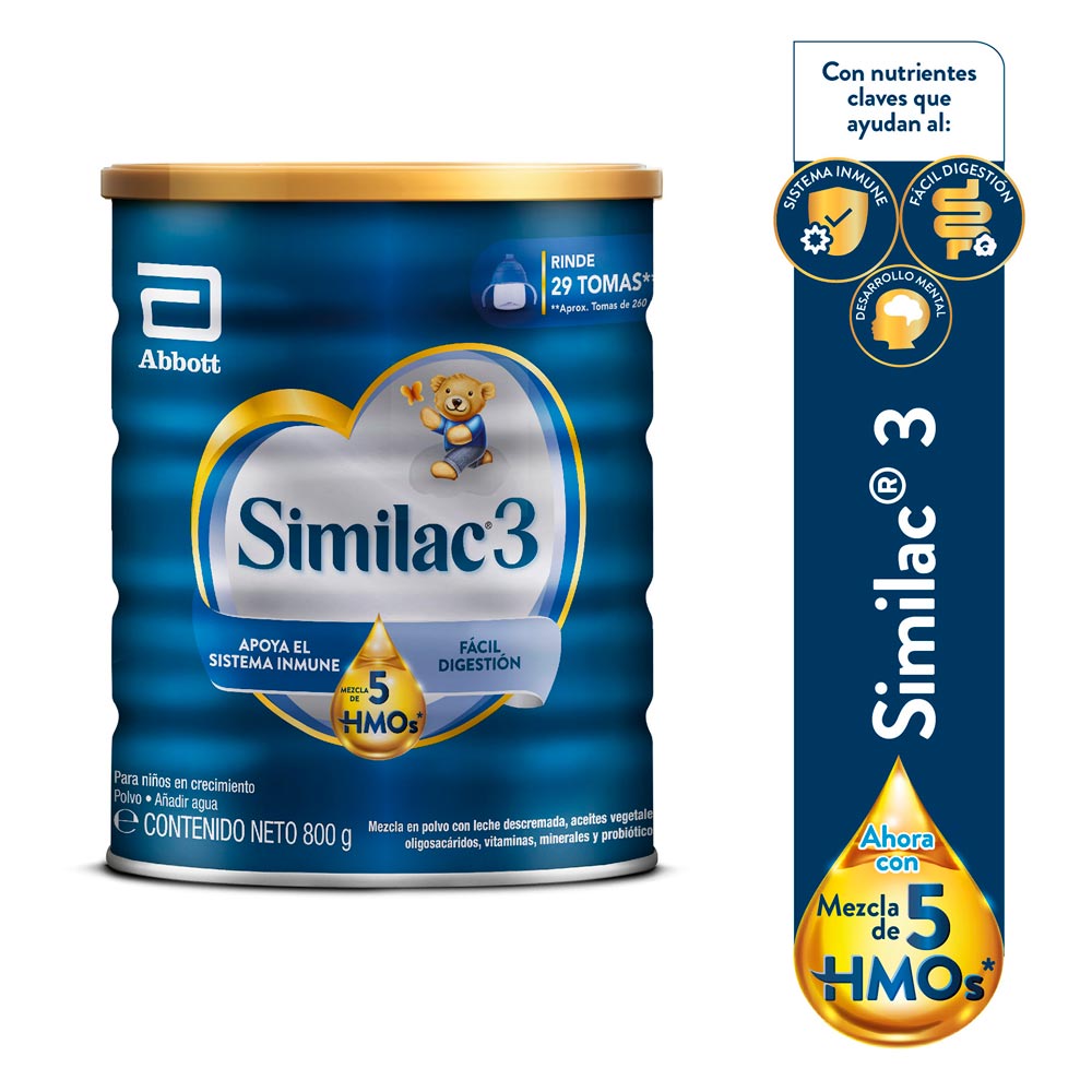 Similac 3 con mezcla de 5HMOs lata de 800g