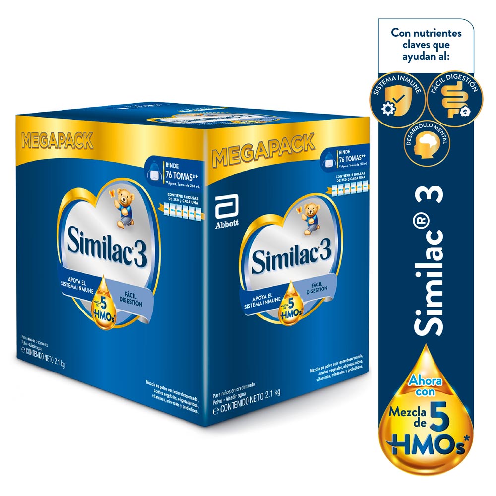 Similac 3 con mezcla de 5HMOs  Megapack