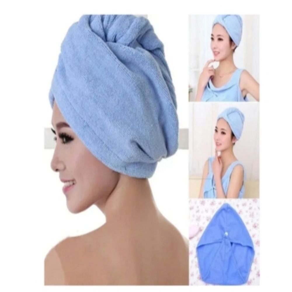Turbante Multitoallas para el Cabello Celeste de 380 GR