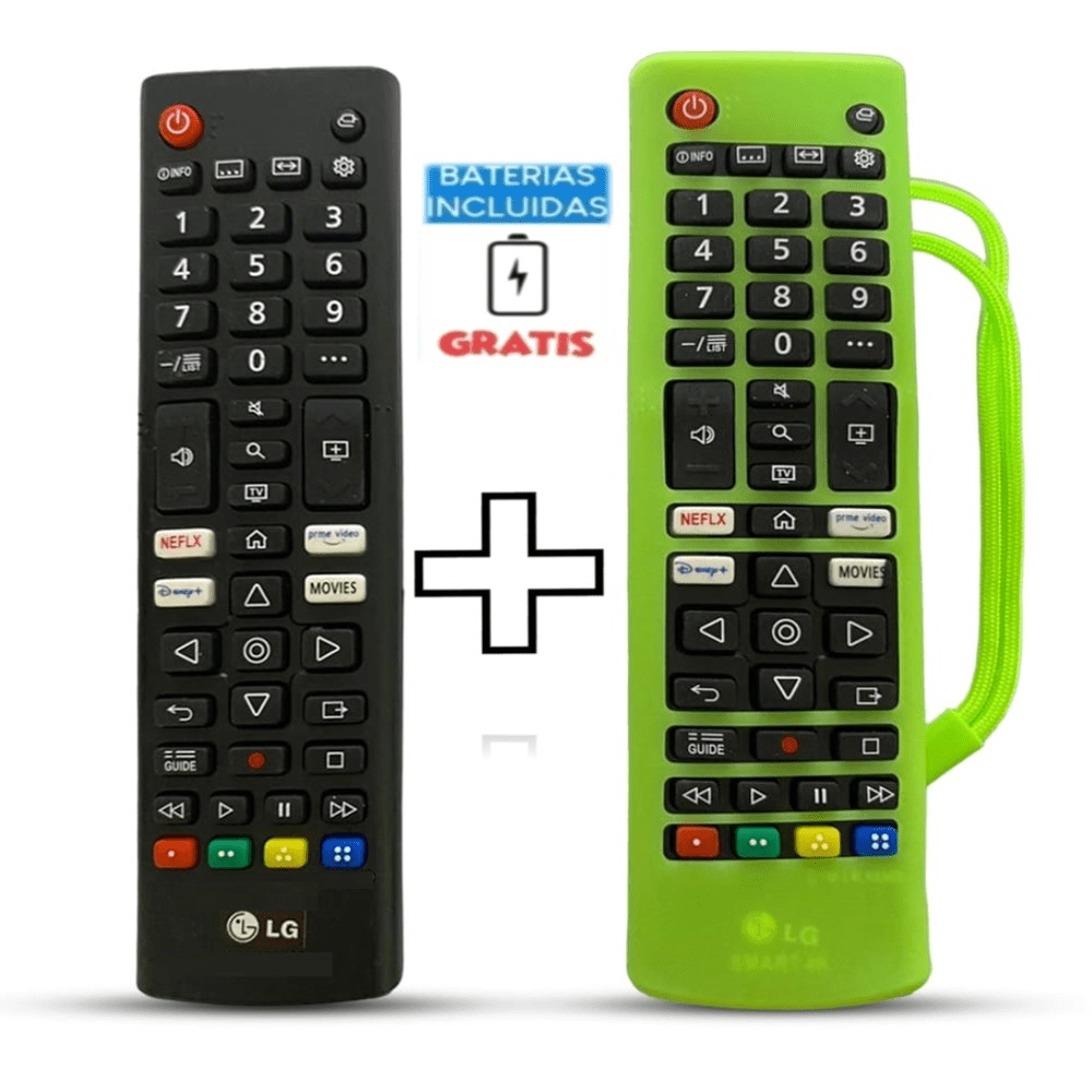 Control Remoto Lg Smart con Tecla Disney Funda Verde Oechsle