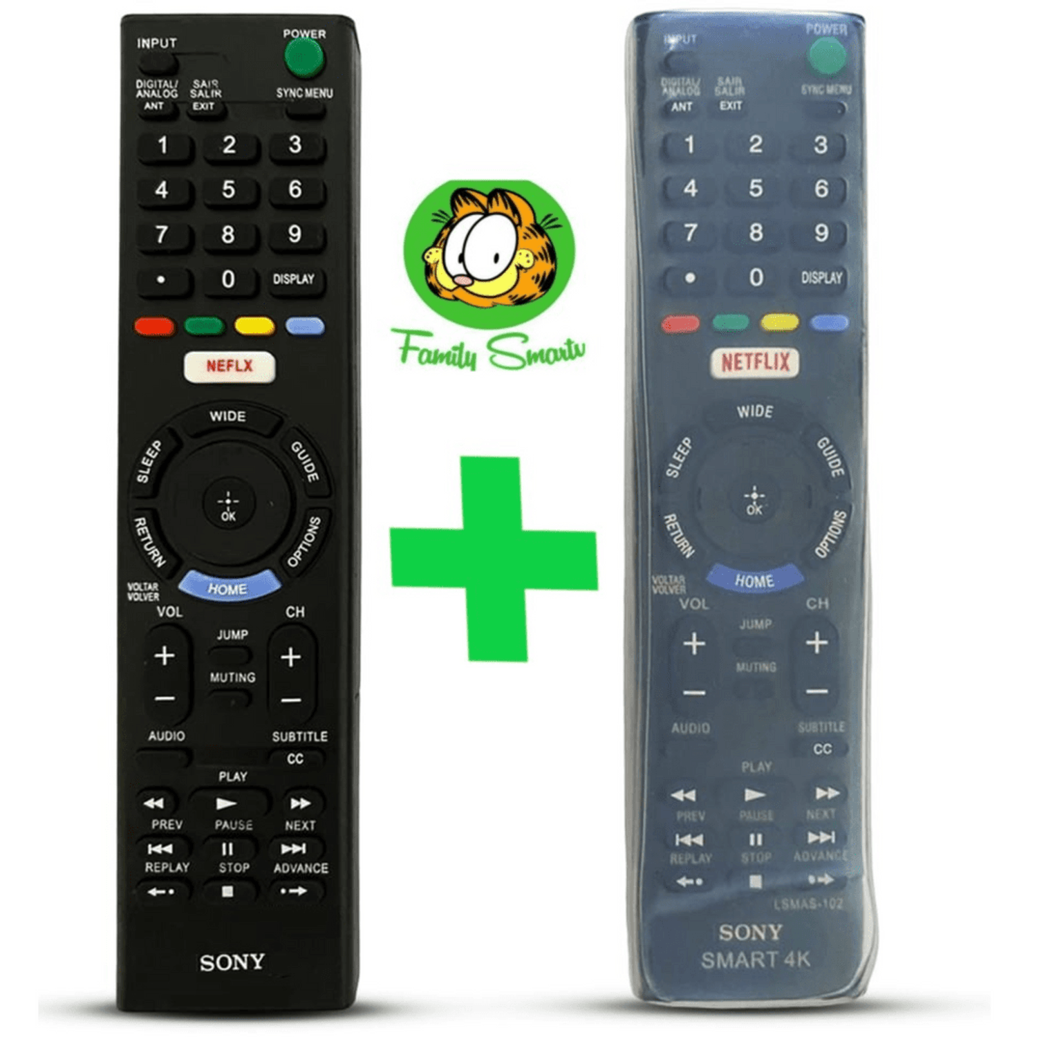 Control Remoto Universal Color Negro Para Cualquier Pantalla Sony Bravia  Smart Tv