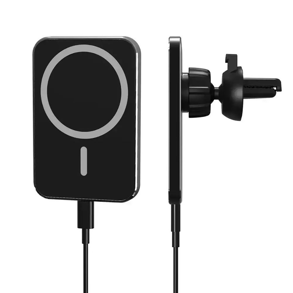 Cargador magnético y soporte de teléfono para Carro, Iphone 12 Magsafing 15W