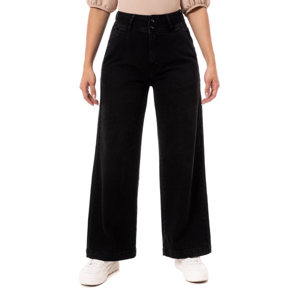 Jean Pionier Mujer Stretch High Rise Wide Leg Liliem Oechsle.pe