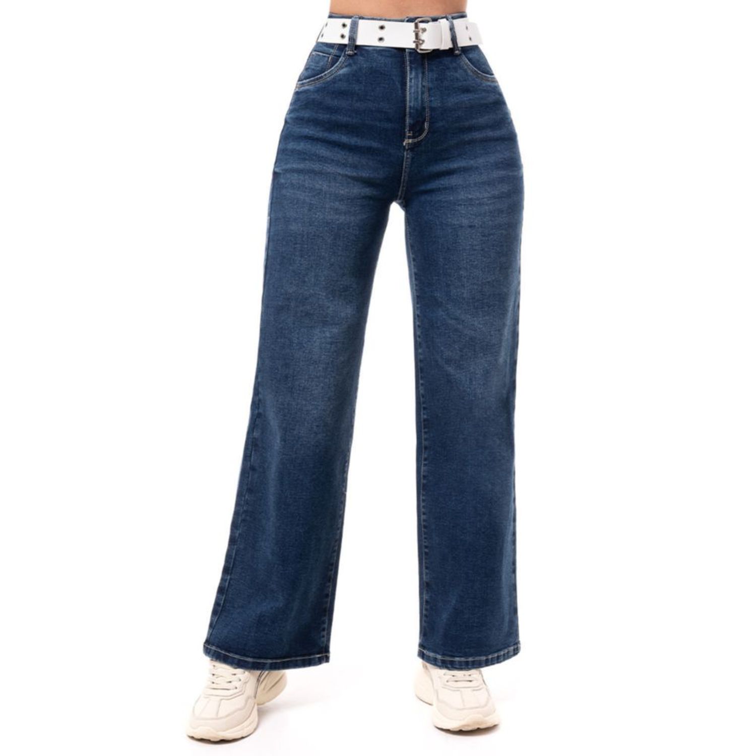 Jean Squeeze Mujer Stretch High Rise Wide Leg Mythical